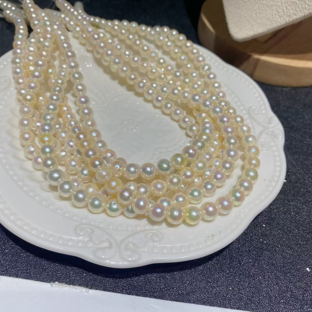 6-7mm akoya海水葷彩珍珠項鍊