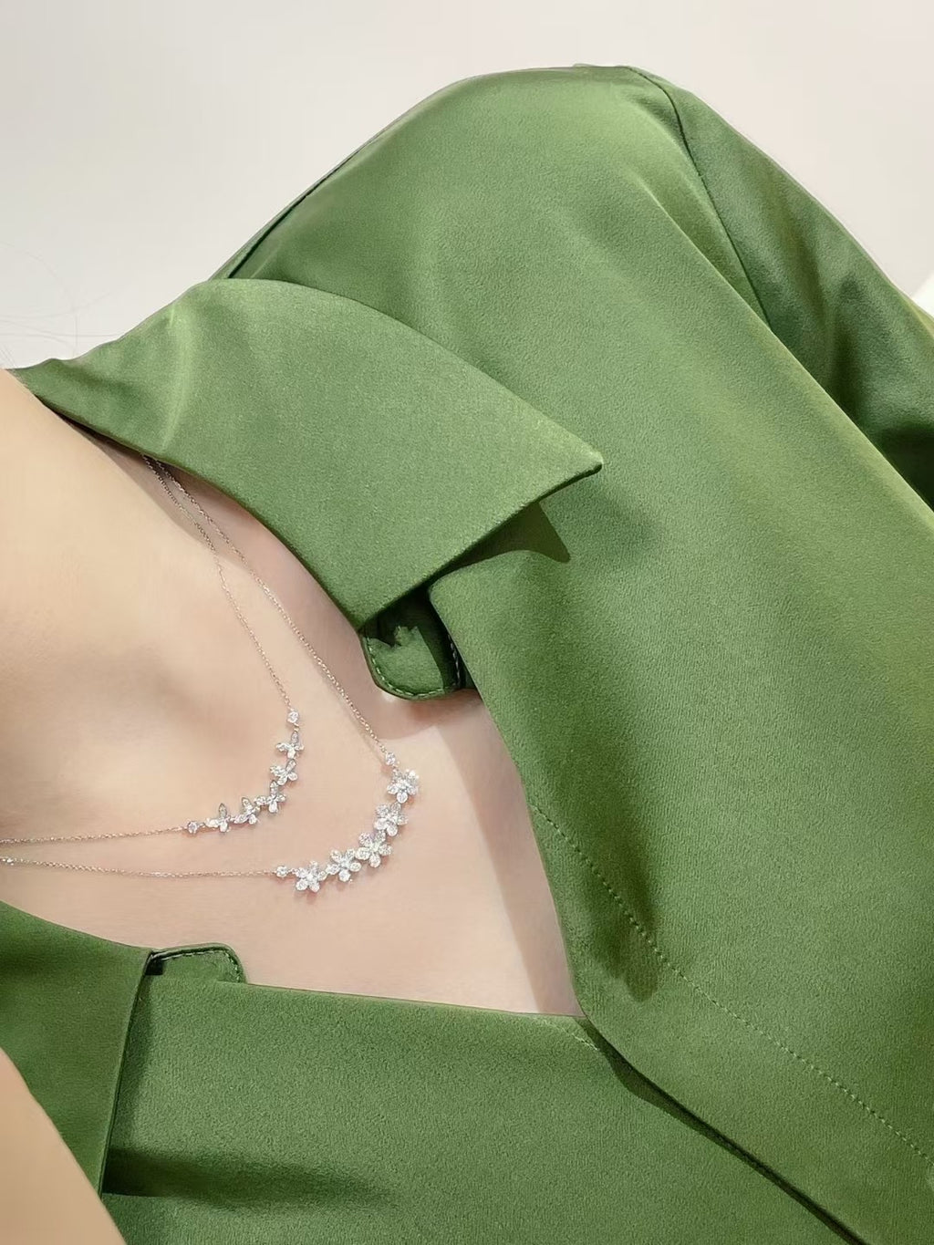 18K鑽石野花款項鏈