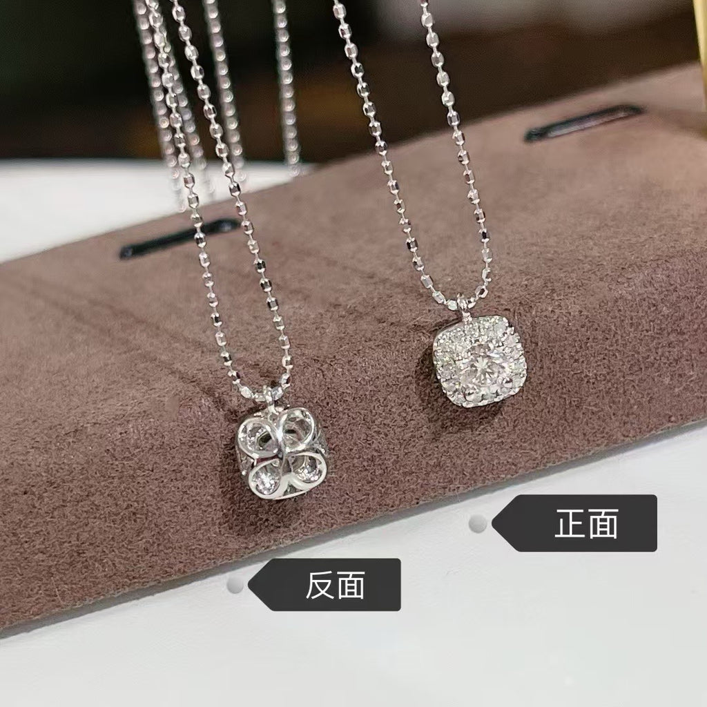 18k金鑲天然鑽石項鏈