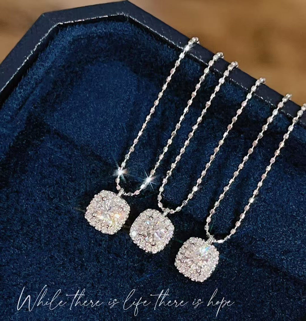 18k金鑲天然鑽石項鏈