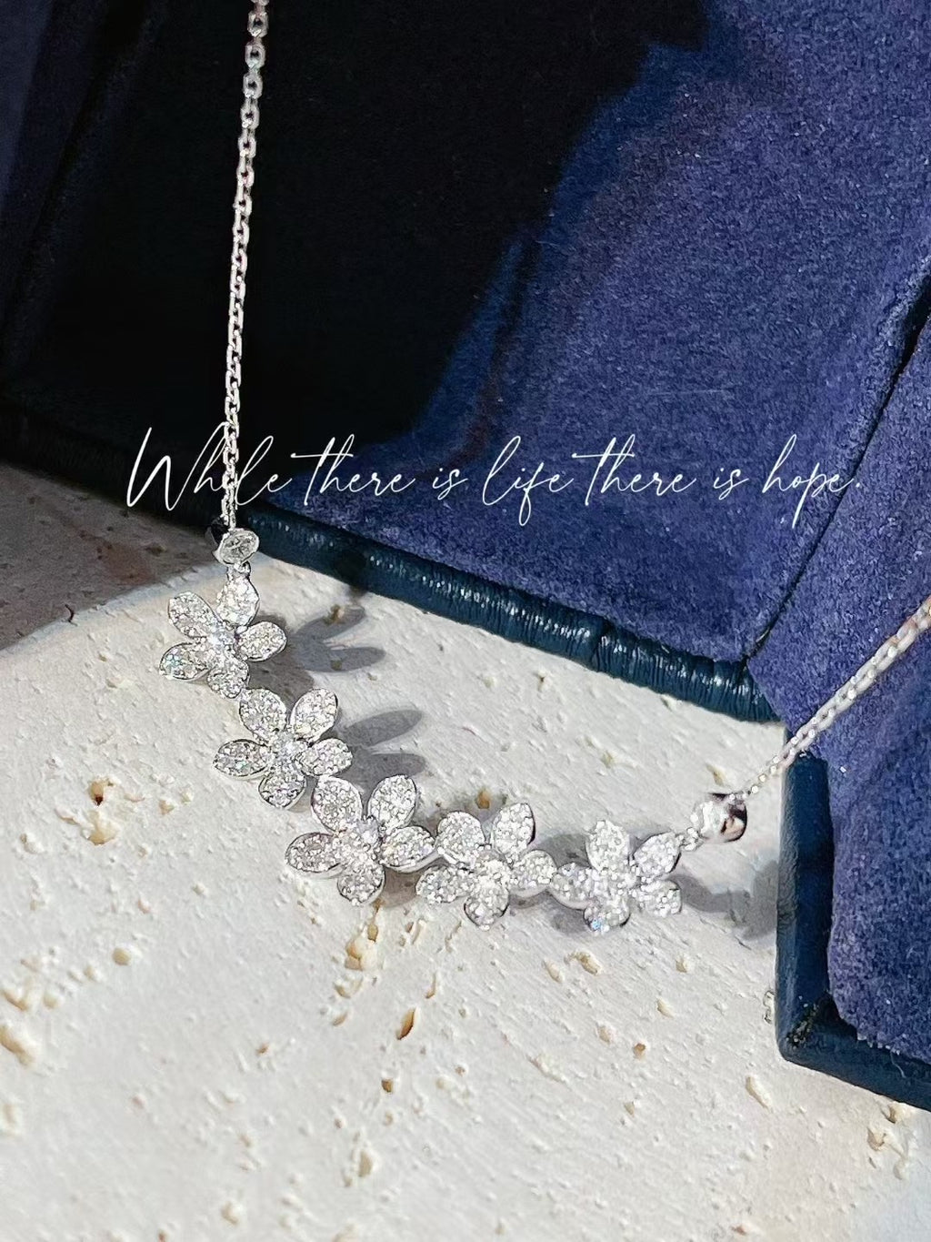 18K鑽石野花款項鏈