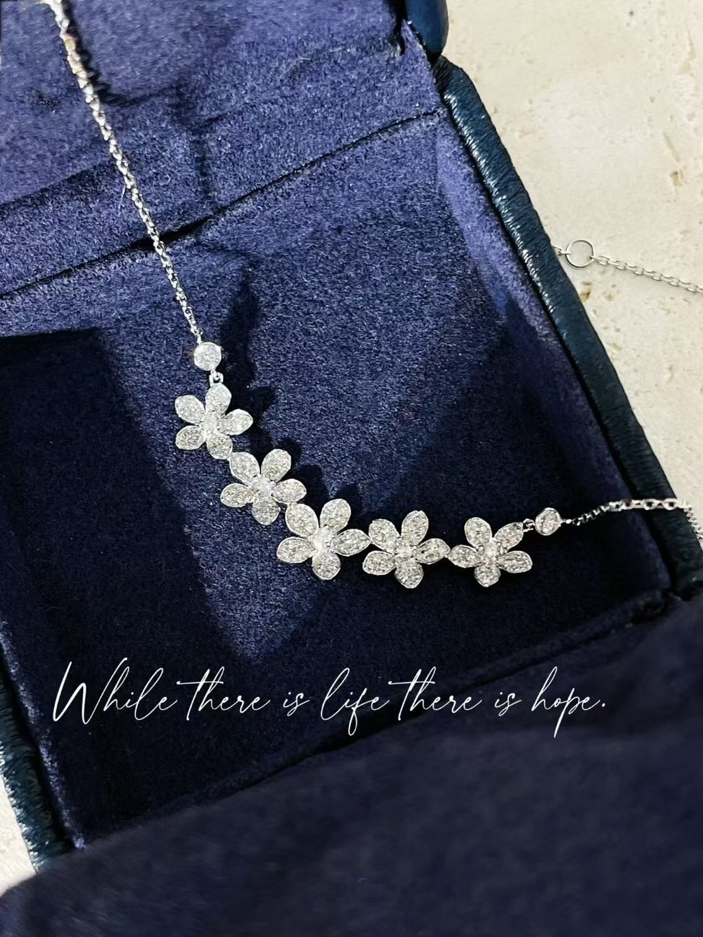 18K鑽石野花款項鏈