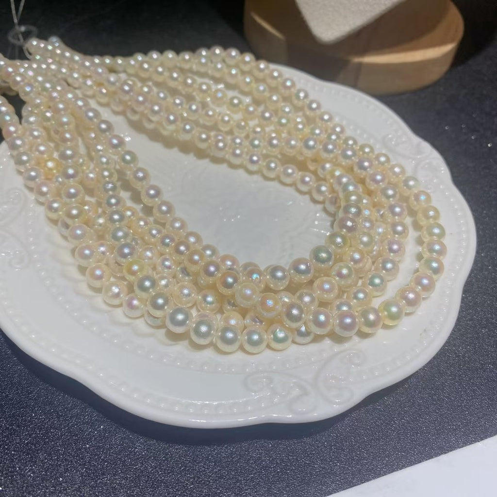 6-7mm akoya海水葷彩珍珠項鍊