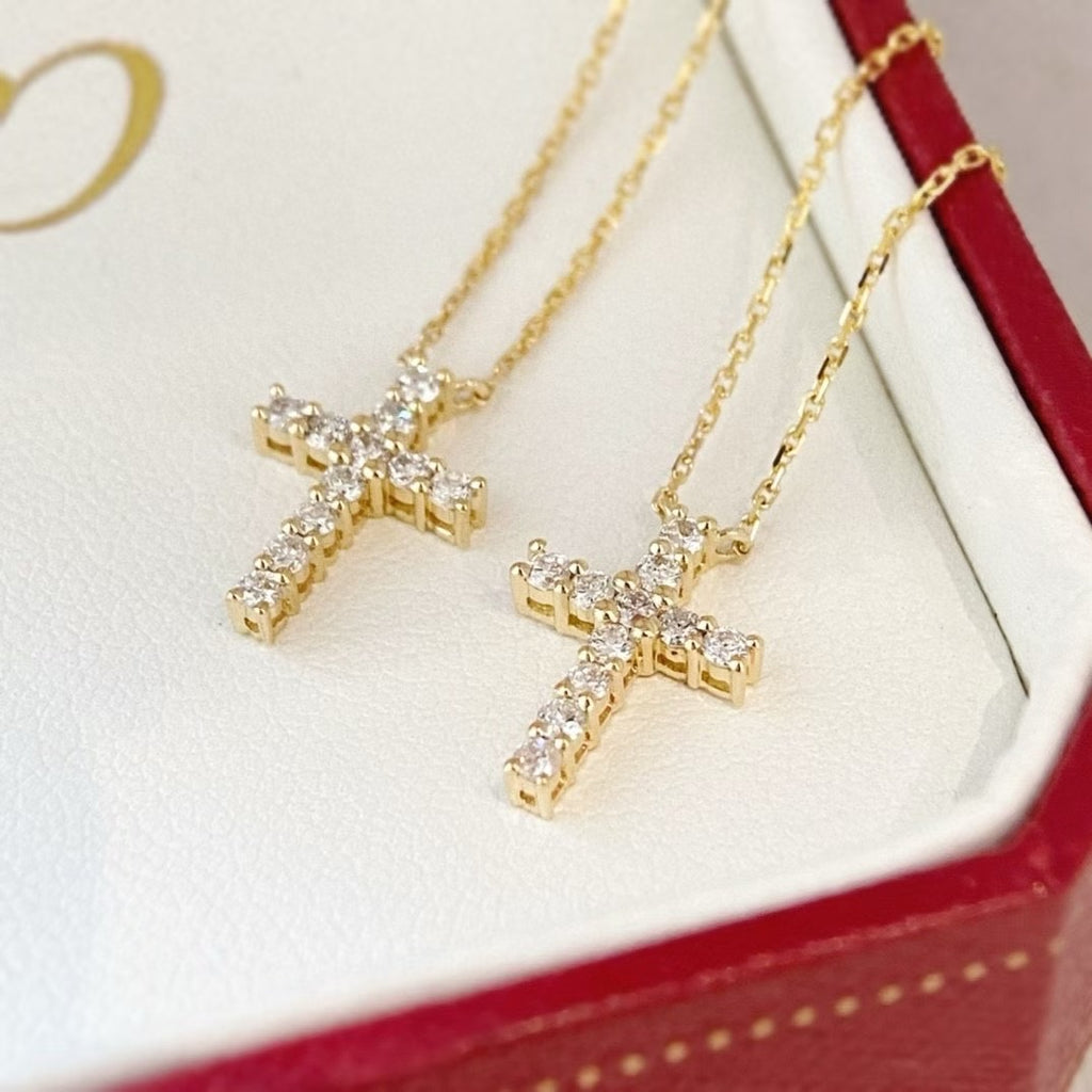 18k金十字架項鍊