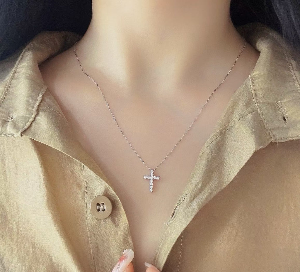 18k金十字架項鍊