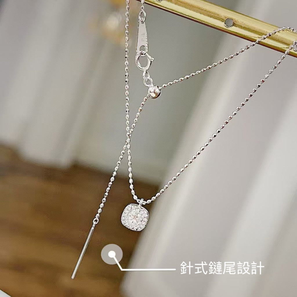 18k金鑲天然鑽石項鏈