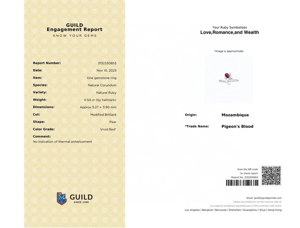 18k金鑲紅寶石戒指